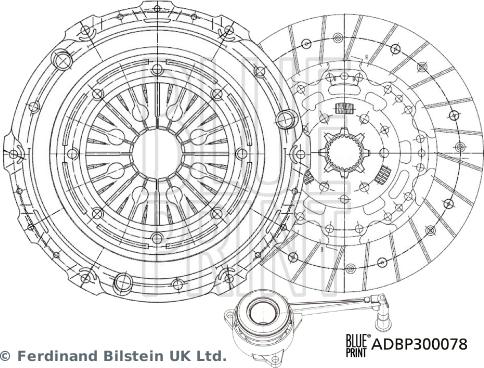 Blue Print ADBP300078 - Sajūga komplekts autospares.lv