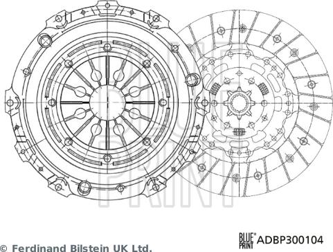 Blue Print ADBP300104 - Sajūga komplekts autospares.lv