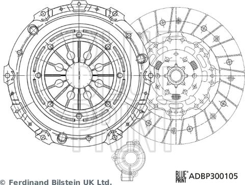 Blue Print ADBP300105 - Sajūga komplekts www.autospares.lv