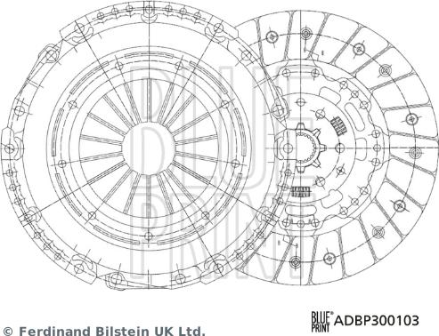 Blue Print ADBP300103 - Sajūga komplekts www.autospares.lv