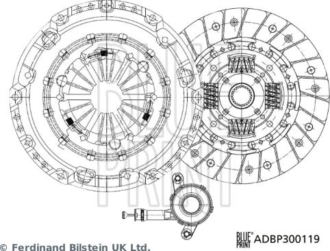 Blue Print ADBP300119 - Sajūga komplekts www.autospares.lv