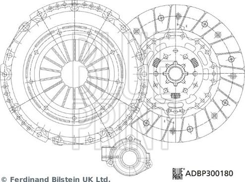 Blue Print ADBP300180 - Sajūga komplekts www.autospares.lv