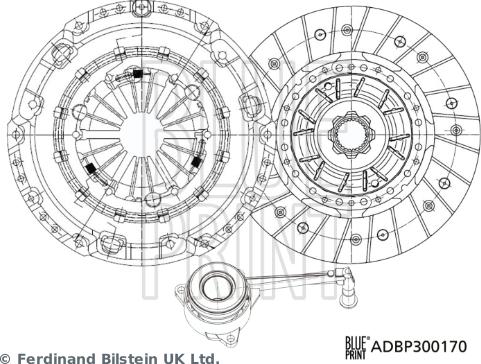 Blue Print ADBP300170 - Sajūga komplekts www.autospares.lv