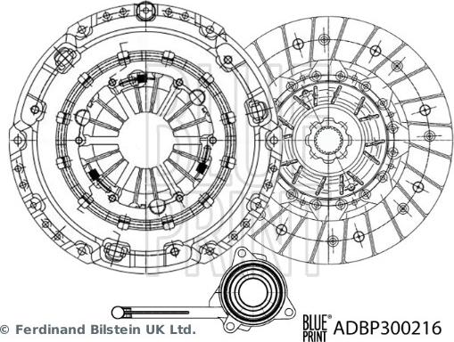 Blue Print ADBP300216 - Sajūga komplekts www.autospares.lv