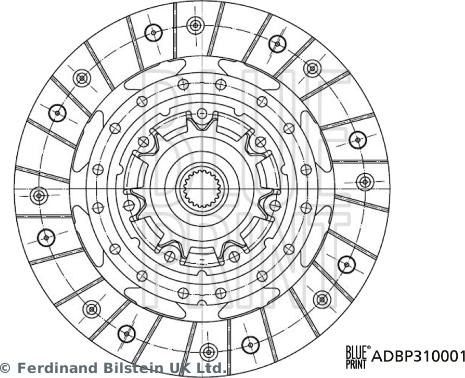 Blue Print ADBP310001 - Sajūga disks www.autospares.lv