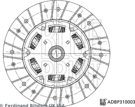 Blue Print ADBP310003 - Sajūga disks autospares.lv