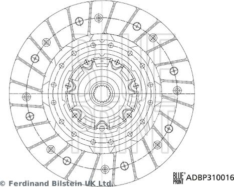 Blue Print ADBP310016 - Sajūga disks www.autospares.lv