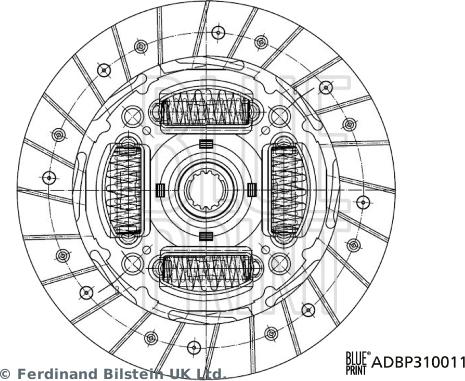 Blue Print ADBP310011 - Sajūga disks www.autospares.lv