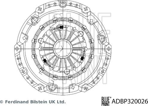 Blue Print ADBP320026 - Sajūga piespiedējdisks autospares.lv