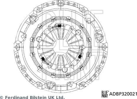 Blue Print ADBP320021 - Sajūga piespiedējdisks www.autospares.lv