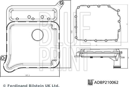 Blue Print ADBP210062 - Hidrofiltrs, Automātiskā pārnesumkārba www.autospares.lv