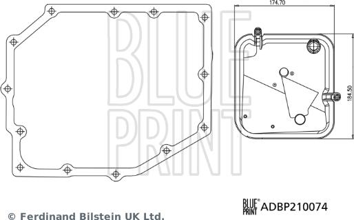 Blue Print ADBP210074 - Hidrofiltrs, Automātiskā pārnesumkārba www.autospares.lv