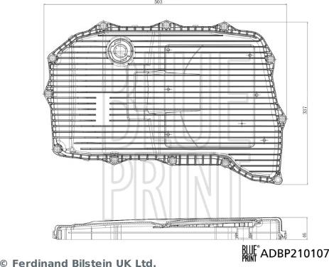 Blue Print ADBP210107 - Hidrofiltrs, Automātiskā pārnesumkārba www.autospares.lv