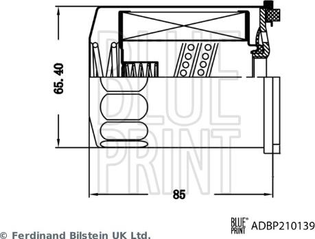 Blue Print ADBP210139 - Hidrofiltrs, Automātiskā pārnesumkārba www.autospares.lv