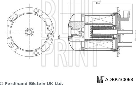 Blue Print ADBP230068 - Degvielas filtrs autospares.lv