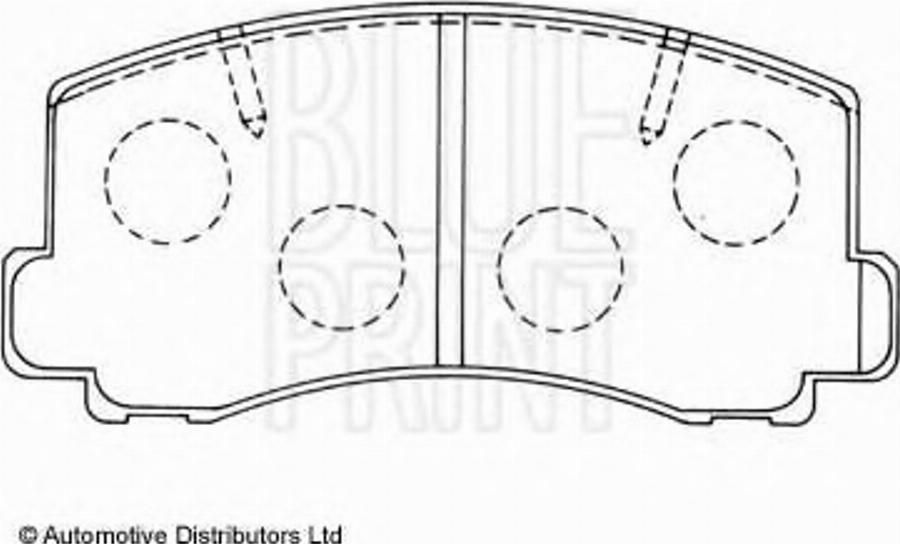 Blue Print ADC44209 - Brake Pad Set, disc brake www.autospares.lv