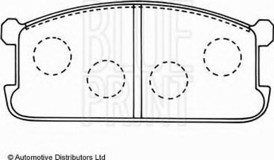 Blue Print ADC44204 - Brake Pad Set, disc brake www.autospares.lv