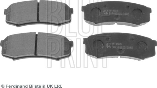 Blue Print ADC44275 - Brake Pad Set, disc brake www.autospares.lv