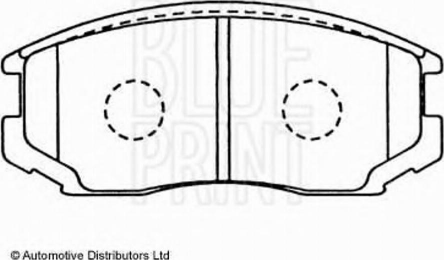 Blue Print ADD64222 - Тормозные колодки, дисковые, комплект www.autospares.lv