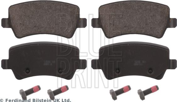 Blue Print ADF124202 - Тормозные колодки, дисковые, комплект www.autospares.lv