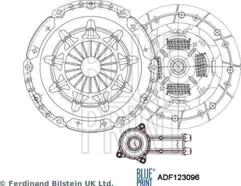 Blue Print ADF123096 - Sajūga komplekts www.autospares.lv