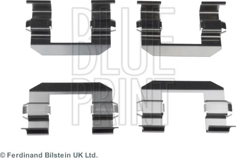 Blue Print ADG048605 - Piederumu komplekts, Disku bremžu uzlikas www.autospares.lv