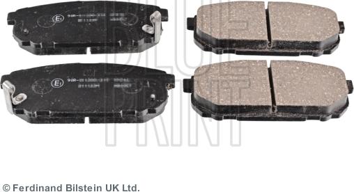 Blue Print ADG04259 - Тормозные колодки, дисковые, комплект www.autospares.lv