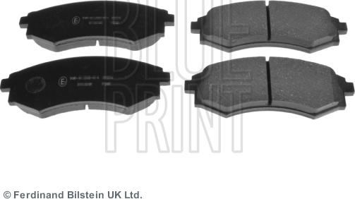 Blue Print ADG042105 - Тормозные колодки, дисковые, комплект www.autospares.lv