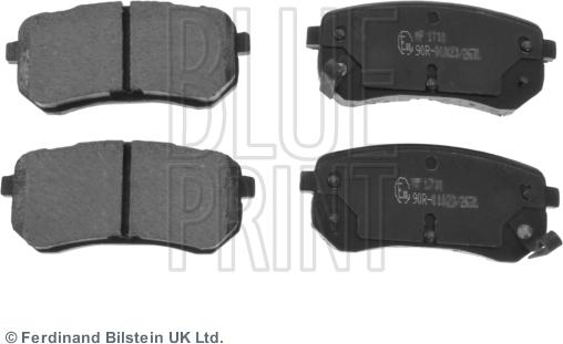 Blue Print ADG042108 - Brake Pad Set, disc brake www.autospares.lv