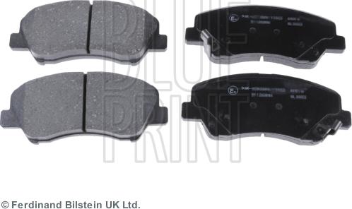 Blue Print ADG042128 - Brake Pad Set, disc brake www.autospares.lv