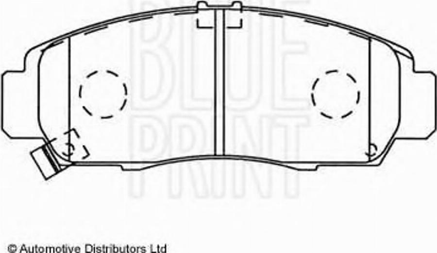 Blue Print ADH24259 - Bremžu uzliku kompl., Disku bremzes autospares.lv