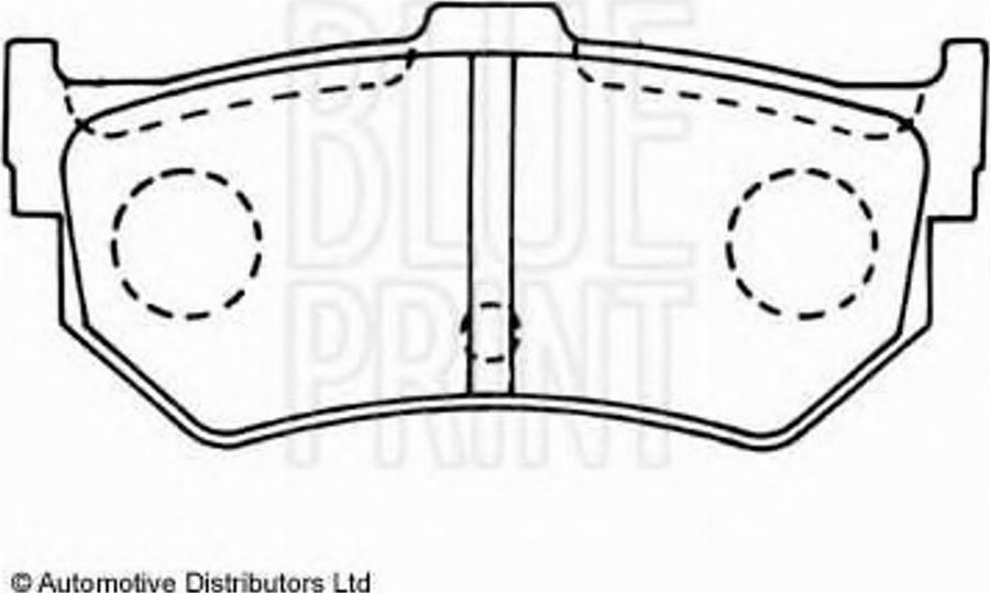 Blue Print ADH24208 - Bremžu uzliku kompl., Disku bremzes autospares.lv