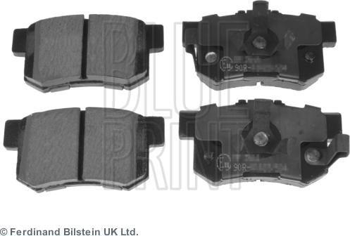 Blue Print ADH24280 - Тормозные колодки, дисковые, комплект www.autospares.lv