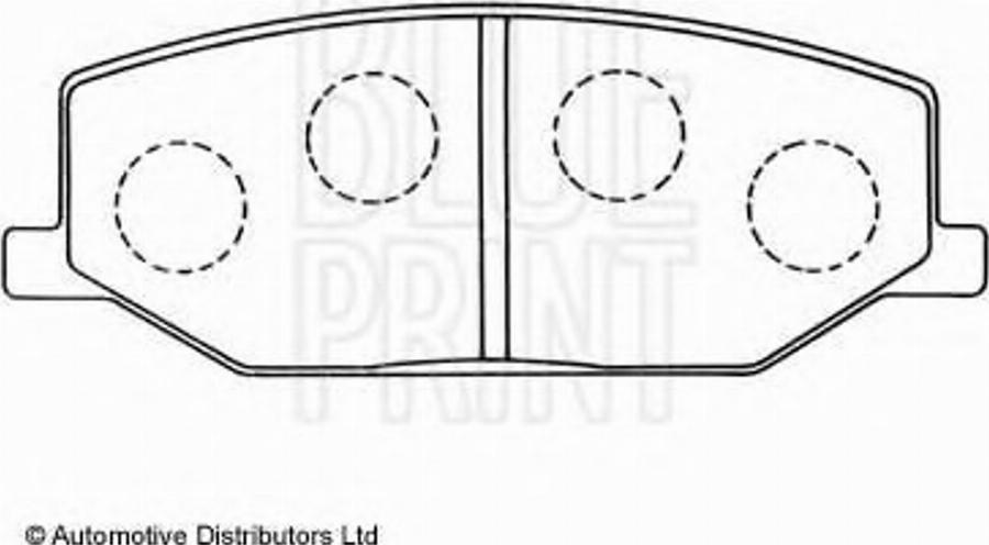 Blue Print ADK84201 - Brake Pad Set, disc brake www.autospares.lv