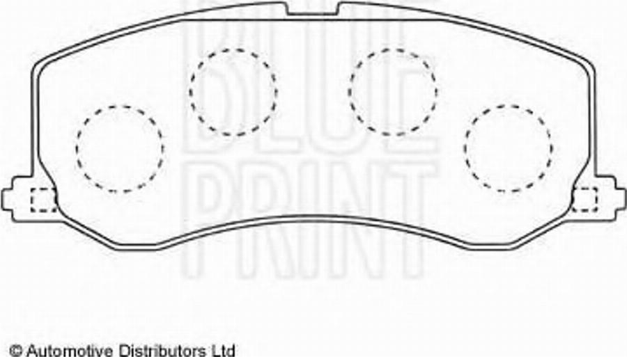 Blue Print ADK84215 - Bremžu uzliku kompl., Disku bremzes www.autospares.lv