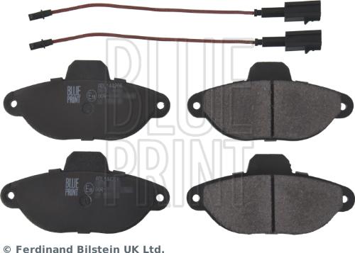 Blue Print ADL144206 - Тормозные колодки, дисковые, комплект www.autospares.lv