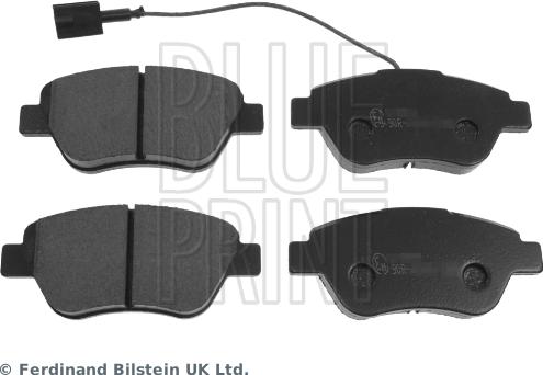 Blue Print ADL144201 - Тормозные колодки, дисковые, комплект www.autospares.lv