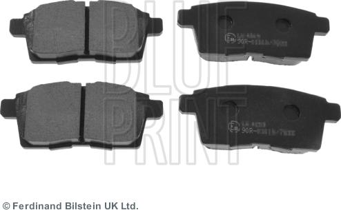 Blue Print ADM54298 - Brake Pad Set, disc brake www.autospares.lv