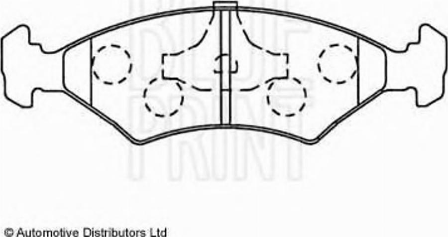 Blue Print ADM54242 - Bremžu uzliku kompl., Disku bremzes www.autospares.lv