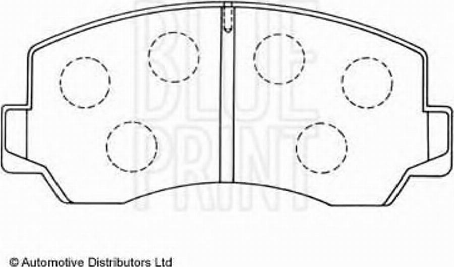 Blue Print ADM54219 - Bremžu uzliku kompl., Disku bremzes www.autospares.lv