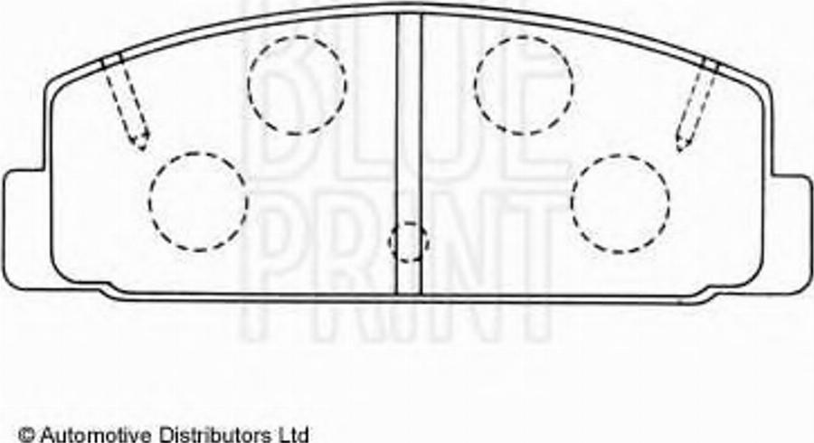 Blue Print ADM54214 - Bremžu uzliku kompl., Disku bremzes www.autospares.lv