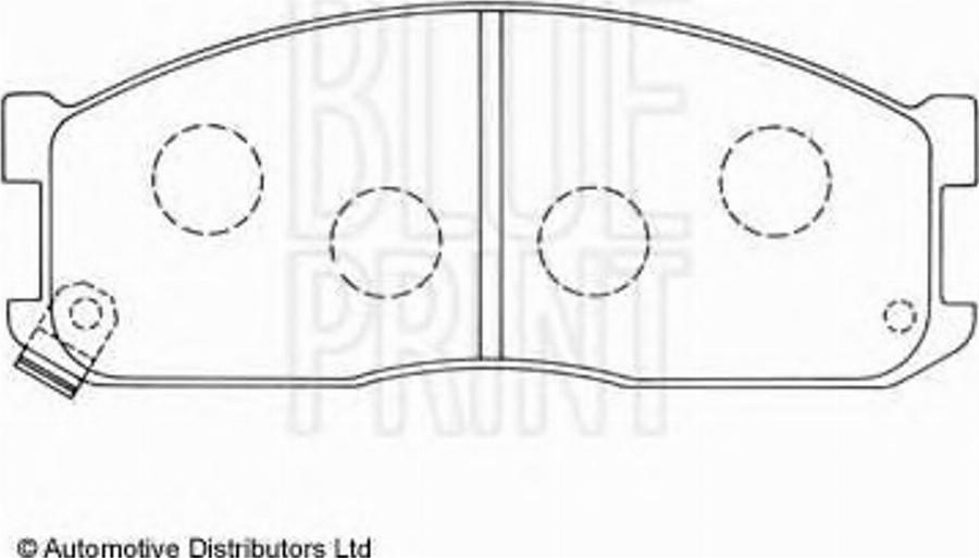 Blue Print ADM54216 - Bremžu uzliku kompl., Disku bremzes www.autospares.lv