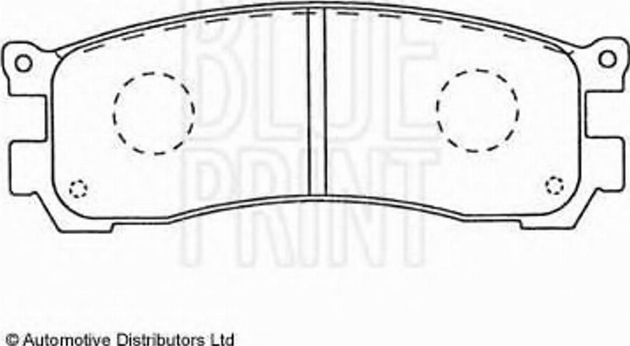 Blue Print ADM54236 - Bremžu uzliku kompl., Disku bremzes www.autospares.lv