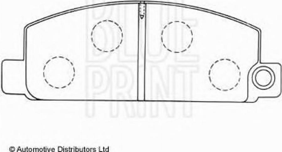 Blue Print ADM54220 - Bremžu uzliku kompl., Disku bremzes www.autospares.lv