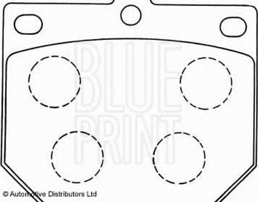 Blue Print ADN14205 - Bremžu uzliku kompl., Disku bremzes www.autospares.lv