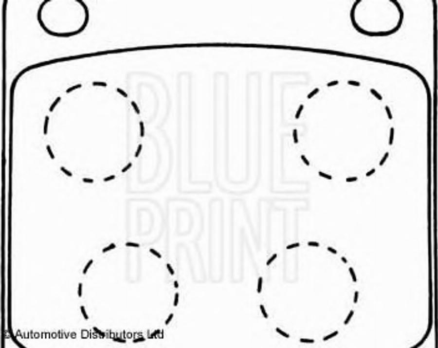 Blue Print ADN14203 - Bremžu uzliku kompl., Disku bremzes www.autospares.lv