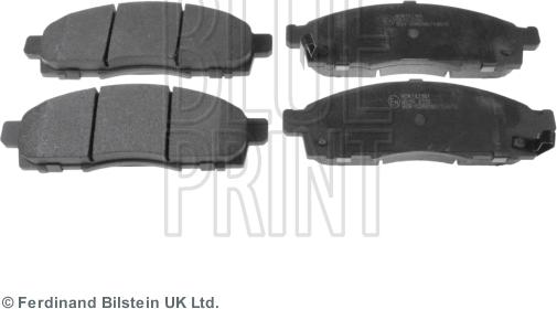 Blue Print ADN142161 - Brake Pad Set, disc brake www.autospares.lv