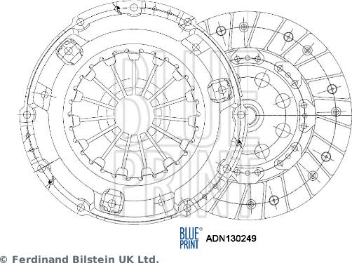 Blue Print ADN130249 - Sajūga komplekts www.autospares.lv