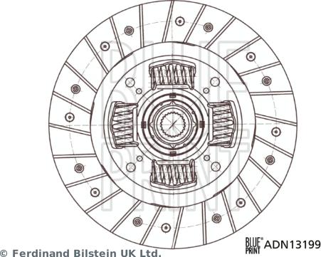 Blue Print ADN13199 - Sajūga disks autospares.lv