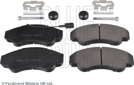 Blue Print ADP154234 - Тормозные колодки, дисковые, комплект www.autospares.lv